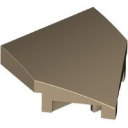 Wedge 2 x 2 x 2/3 Pointed - Dark Tan