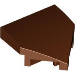 Wedge 2 x 2 x 2/3 Pointed - Reddish Brown