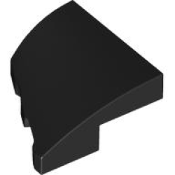 Wedge 2 x 2 x 2/3 Right - Black