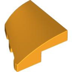 Wedge 2 x 2 x 2/3 Right - Bright Light Orange