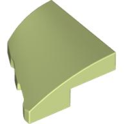 Wedge 2 x 2 x 2/3 Right - Yellowish Green