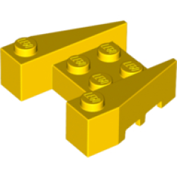 Wedge 3 1/2 x 4 with Stud Notches - Yellow