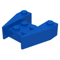 Wedge 3 1/2 x 4 without Stud Notches - Blue