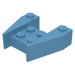 Wedge 3 1/2 x 4 without Stud Notches - Maersk Blue