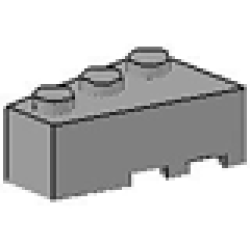 Wedge 3 x 2 Left - Light Gray