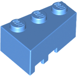 Wedge 3 x 2 Right - Medium Blue