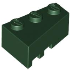 Wedge 3 x 2 Right - Dark Green