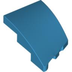 Wedge 3 x 2 Left No Studs - Dark Azure