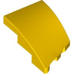 Wedge 3 x 2 Left No Studs - Yellow