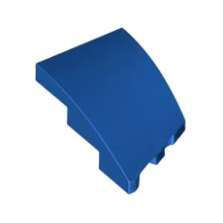 Wedge 3 x 2 Left No Studs - Blue