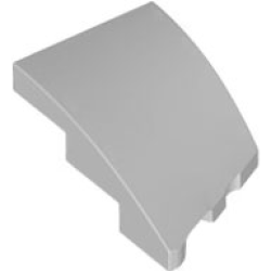 Wedge 3 x 2 Left No Studs - Light Bluish Gray