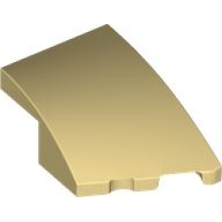 Wedge 3 x 2 Right No Studs - Tan