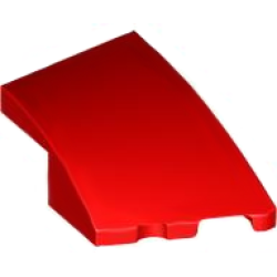 Wedge 3 x 2 Right No Studs - Red