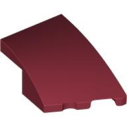 Wedge 3 x 2 Right No Studs - Dark Red