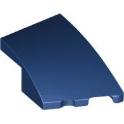 Wedge 3 x 2 Right No Studs - Dark Blue