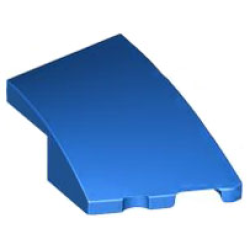 Wedge 3 x 2 Right No Studs - Blue