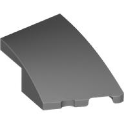 Wedge 3 x 2 Right No Studs - Dark Bluish Gray