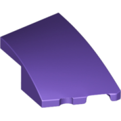 Wedge 3 x 2 Right No Studs - Dark Purple