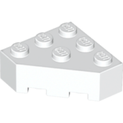 Wedge 3 x 3 Facet - White