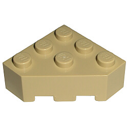 Wedge 3 x 3 Facet - Tan