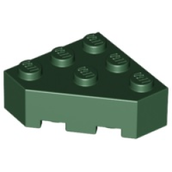 Wedge 3 x 3 Facet - Dark Green