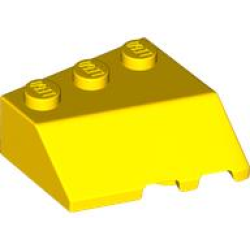 Wedge 3 x 3 Sloped Left - Yellow