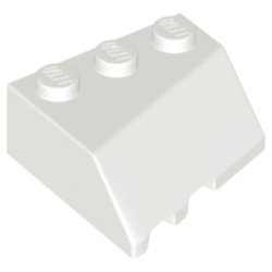 Wedge 3 x 3 Sloped Right - White
