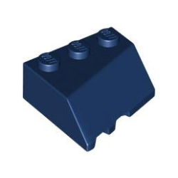 Wedge 3 x 3 Sloped Right - Dark Blue