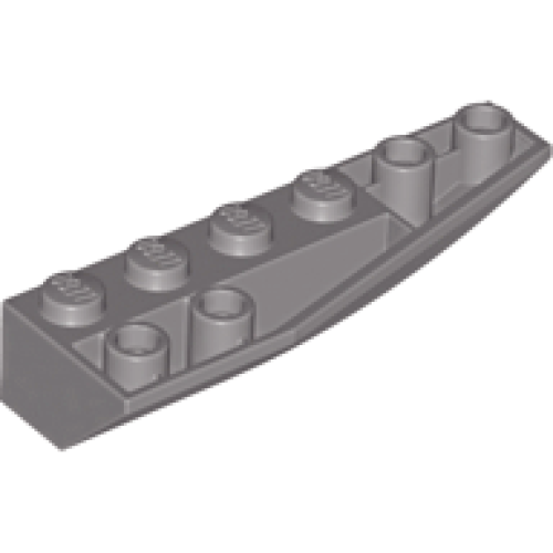 Деталь LEGO 41764 Wedge 6 x 2 Inverted Right - Dark Gray