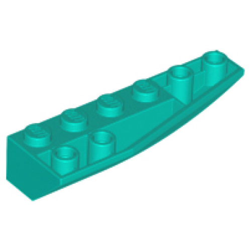 Деталь LEGO 41764 Wedge 6 x 2 Inverted Right - Dark Turquoise