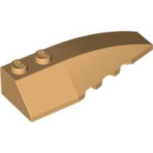 Деталь LEGO 41747 Wedge 6 x 2 Right - Medium Tan