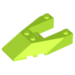 Wedge 6 x 4 Cutout with Stud Notches - Lime