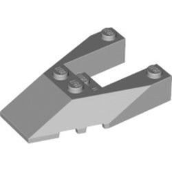 Wedge 6 x 4 Cutout with Stud Notches - Light Bluish Gray