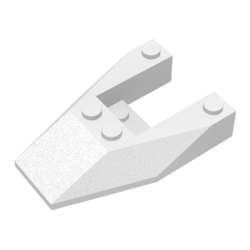 Wedge 6 x 4 Cutout without Stud Notches - White