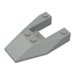 Wedge 6 x 4 Cutout without Stud Notches - Light Gray