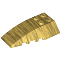 Wedge 6 x 4 Triple Curved - Pearl Gold