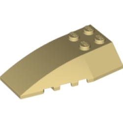 Wedge 6 x 4 Triple Curved - Tan
