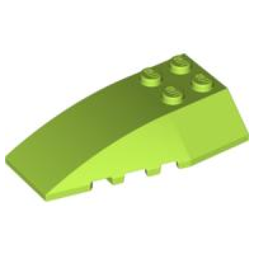 Деталь LEGO 43712 Wedge 6 x 4 Triple Curved - Lime