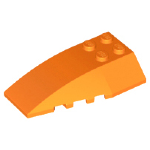 Деталь LEGO 43712 Wedge 6 x 4 Triple Curved - Orange