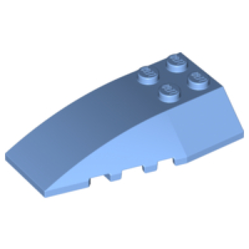 Деталь LEGO 43712 Wedge 6 x 4 Triple Curved - Medium Blue
