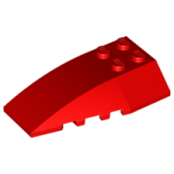 Wedge 6 x 4 Triple Curved - Red