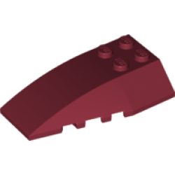 Wedge 6 x 4 Triple Curved - Dark Red