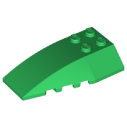Wedge 6 x 4 Triple Curved - Green