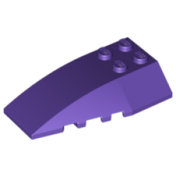 Wedge 6 x 4 Triple Curved - Dark Purple