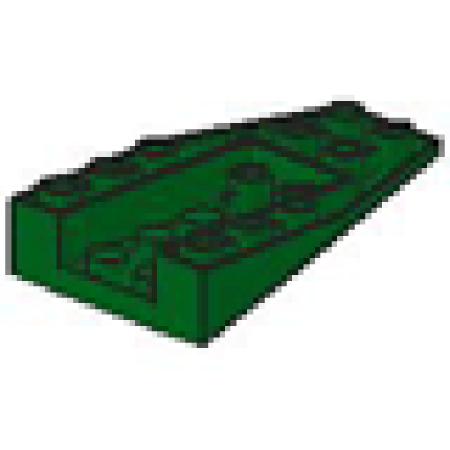 Деталь LEGO 4856 Wedge 6 x 4 Triple Inverted (Undetermined Type) - Green