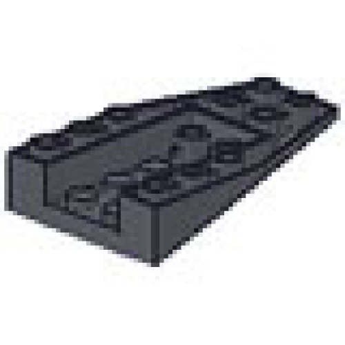 Деталь LEGO 4856 Wedge 6 x 4 Triple Inverted (Undetermined Type) - Dark Bluish Gray