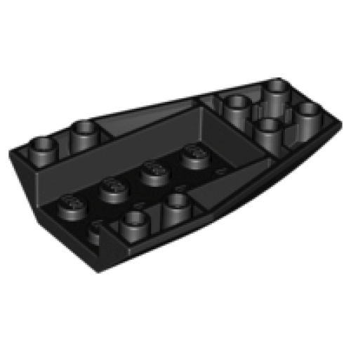 Деталь LEGO 43713 Wedge 6 x 4 Triple Inverted Curved - Black