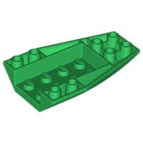 Деталь LEGO 43713 Wedge 6 x 4 Triple Inverted Curved - Green