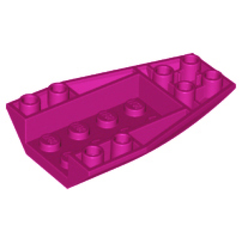 Деталь LEGO 43713 Wedge 6 x 4 Triple Inverted Curved - Magenta