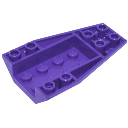 Деталь LEGO 43713 Wedge 6 x 4 Triple Inverted Curved - Dark Purple